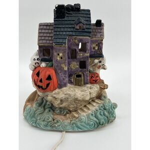 VTG‎ Pacific Rim Haunted Cliff House Halloween Fall Pumpkin